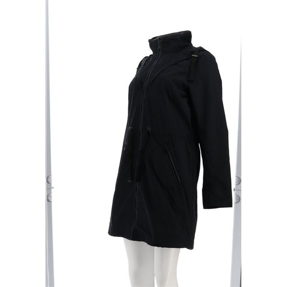 NWT CENTIGRADE ANORAK JACKET CINCHED WAIST BLACK XXS - Picture 5 of 12